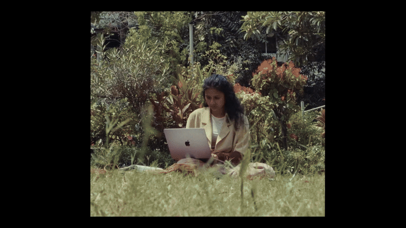 Musician composing with Logic Pro